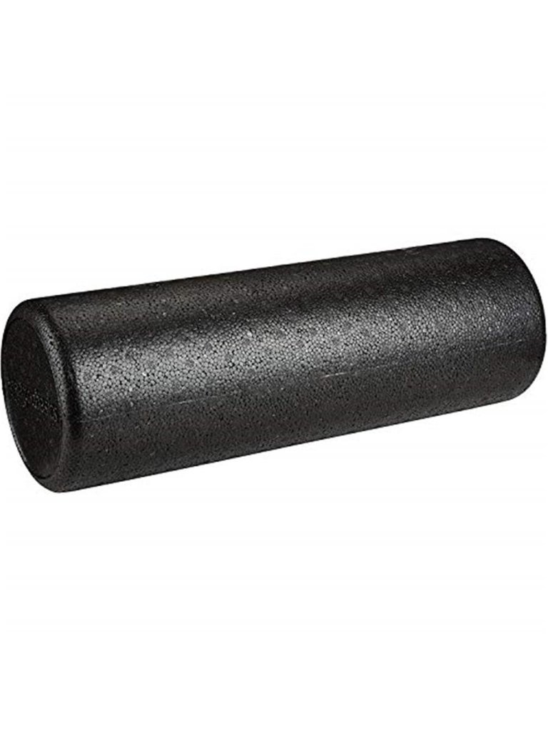 High-Density Foam Roller For Exercise And Recovery, 18 Inches, Black